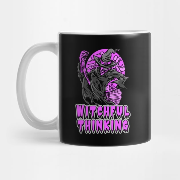 Witchful Thinking – Funny Witch Halloween Design by Stylecombinator